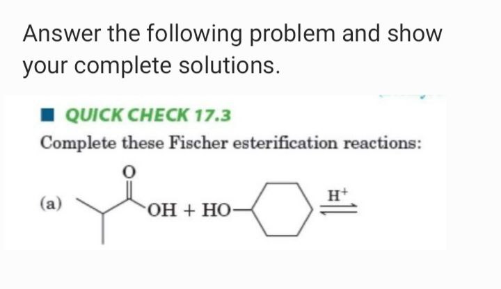 Solved Answer the following problem and showyour complete | Chegg.com