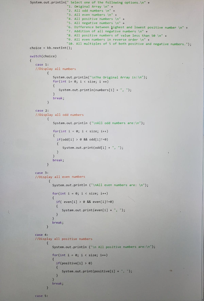 Solved Hello I need to add Methods to this program. please | Chegg.com