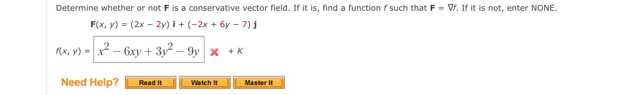 Solved Determine Whether Or Not F Is A Conservative Vector | Chegg.com