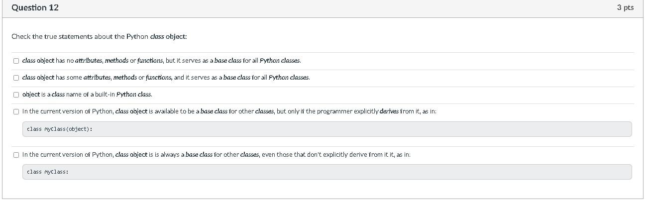 Solved Please answer with python choose the correct answers | Chegg.com