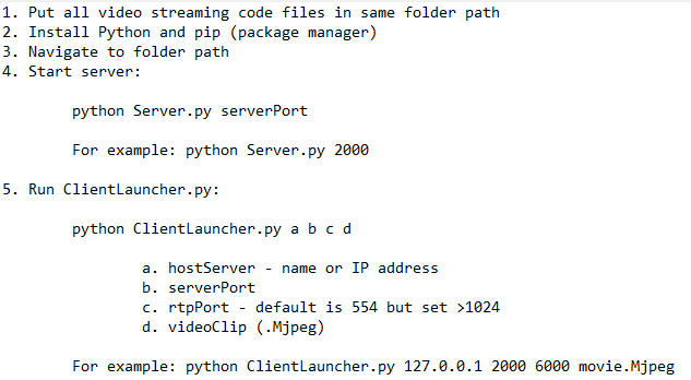 python open file | quick start guide linux dedicated... Need help testing a Python server. I have the files | Chegg.com