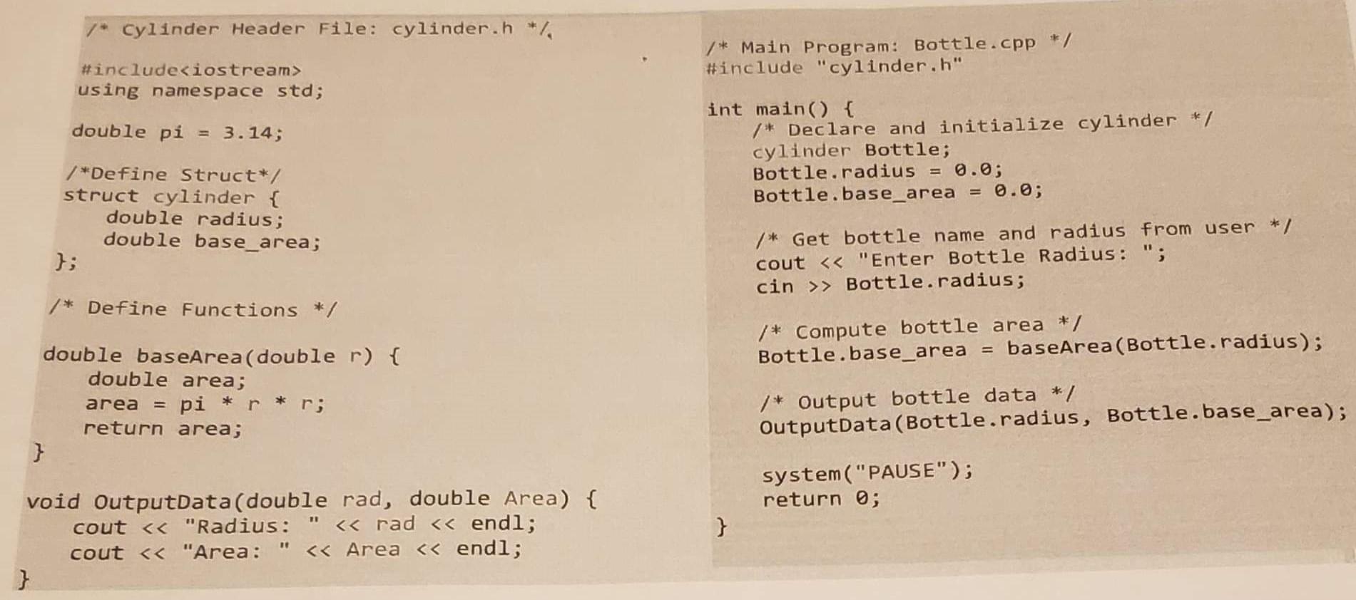 Solved EE 109 Lab 7 Using Struct And Functions Goal: Working | Chegg.com