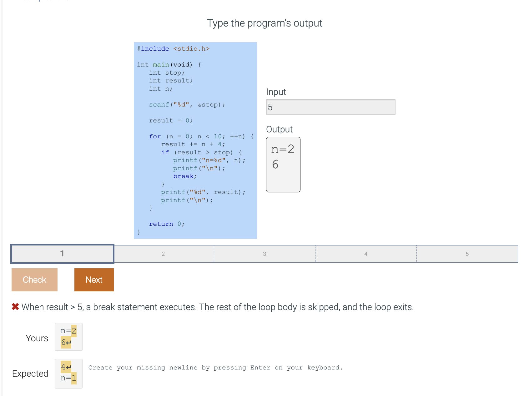 Solved Type the program's output \#include int main(void) | Chegg.com