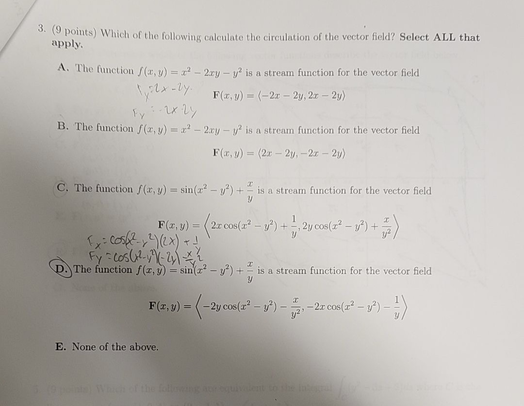 Solved Answers circled are the correct answers. Please show | Chegg.com
