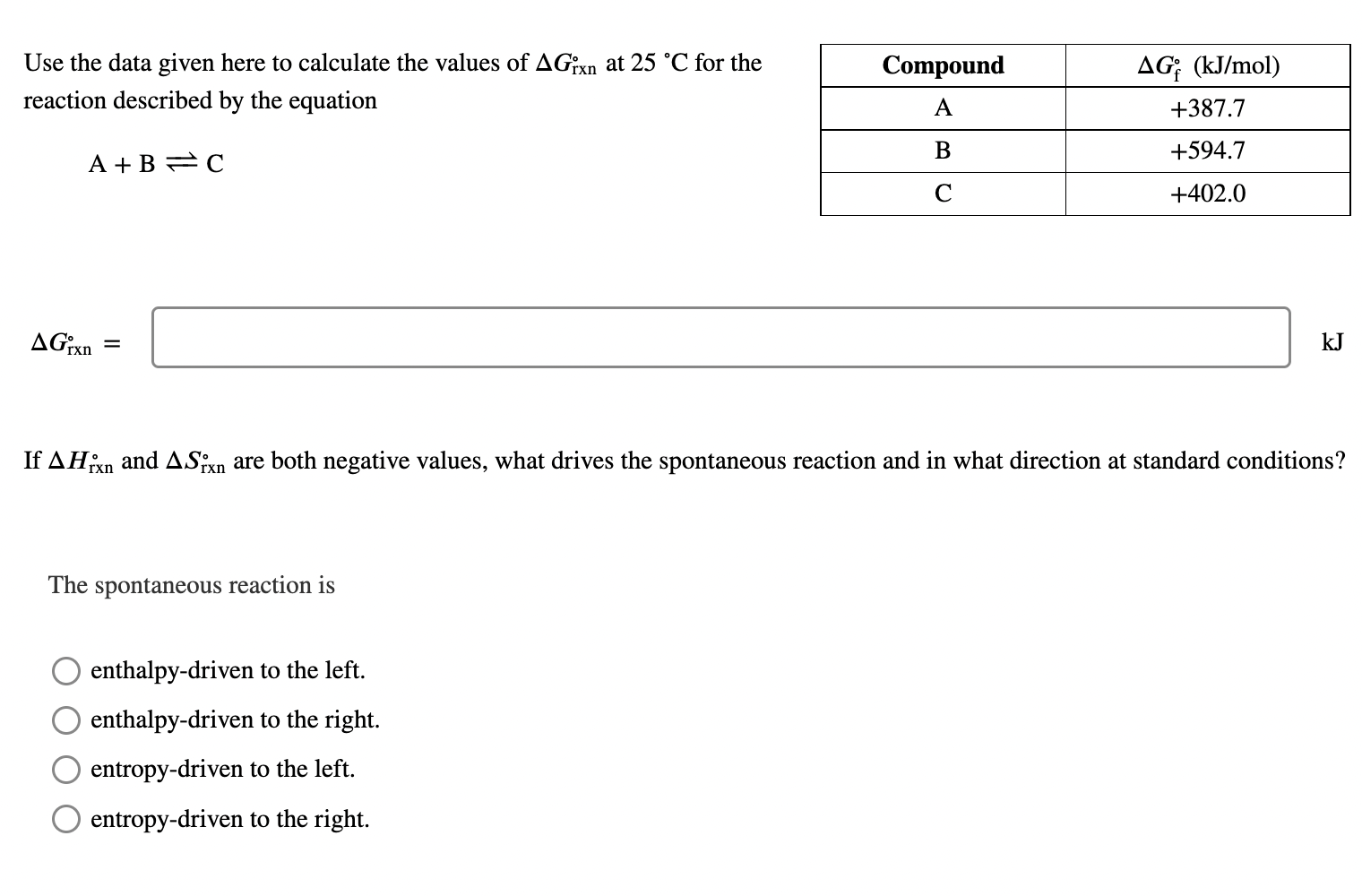 Solved Use the data given here to calculate the values of | Chegg.com