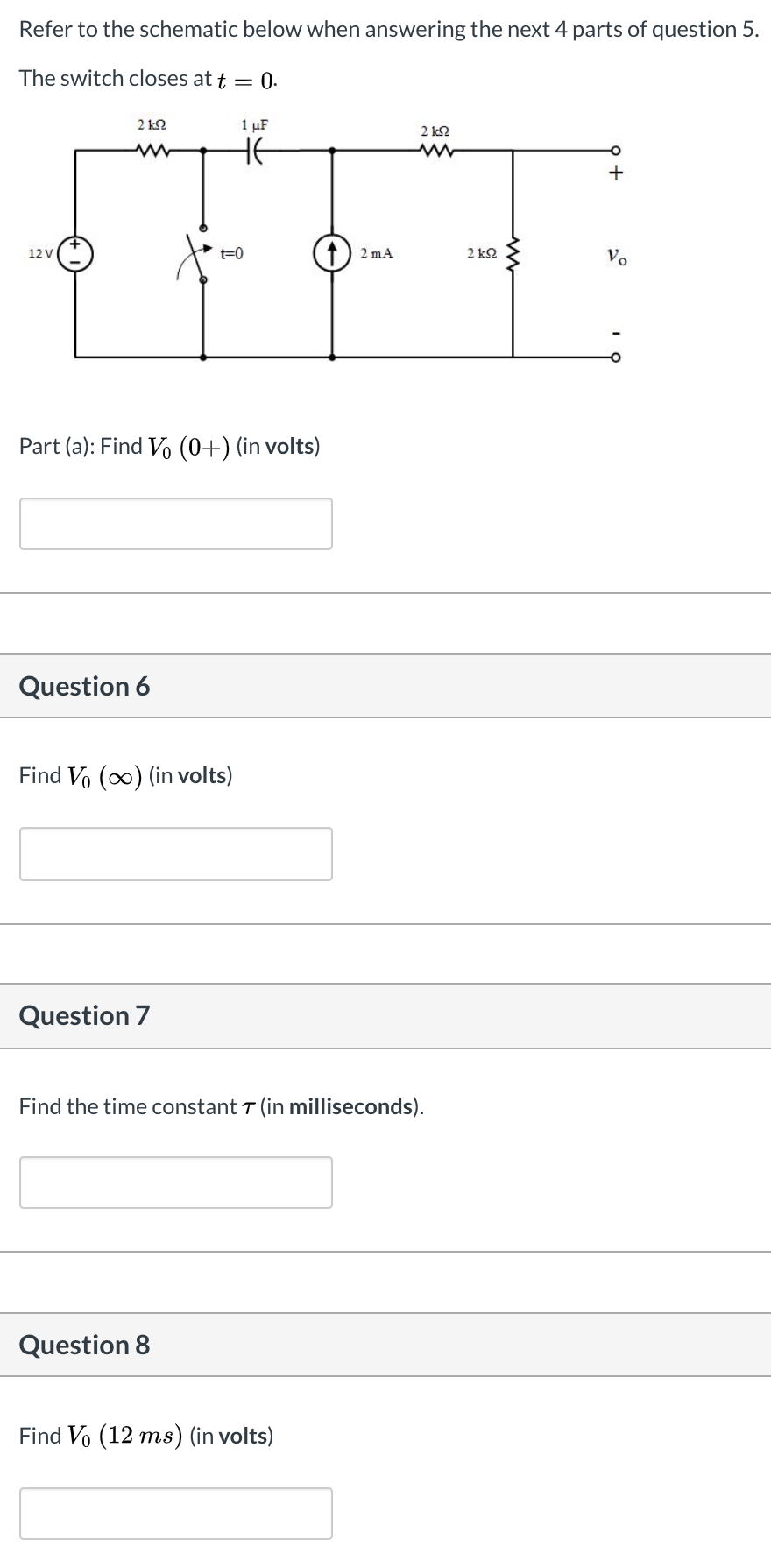 Solved Refer To The Schematic Below When Answering The Next | Chegg.com