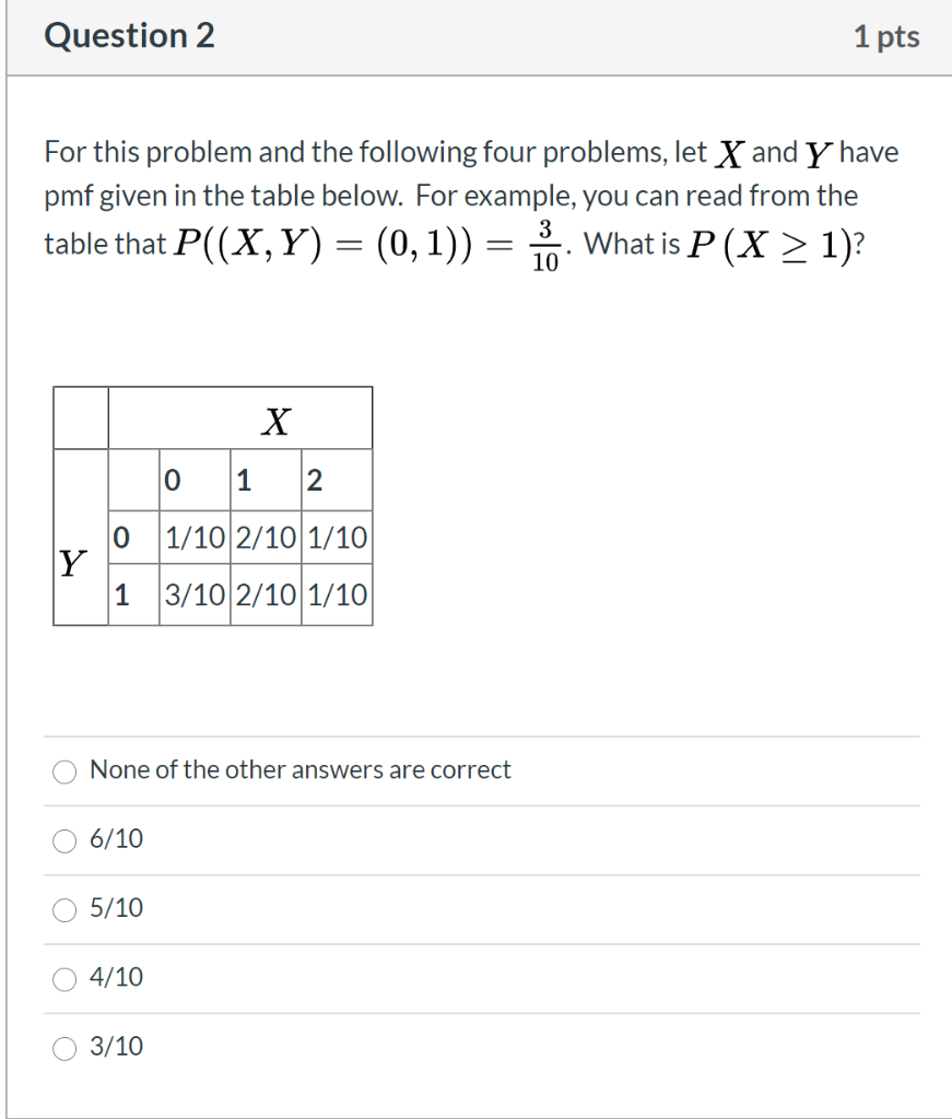 Solved Question 2 1 pts For this problem and the following | Chegg.com