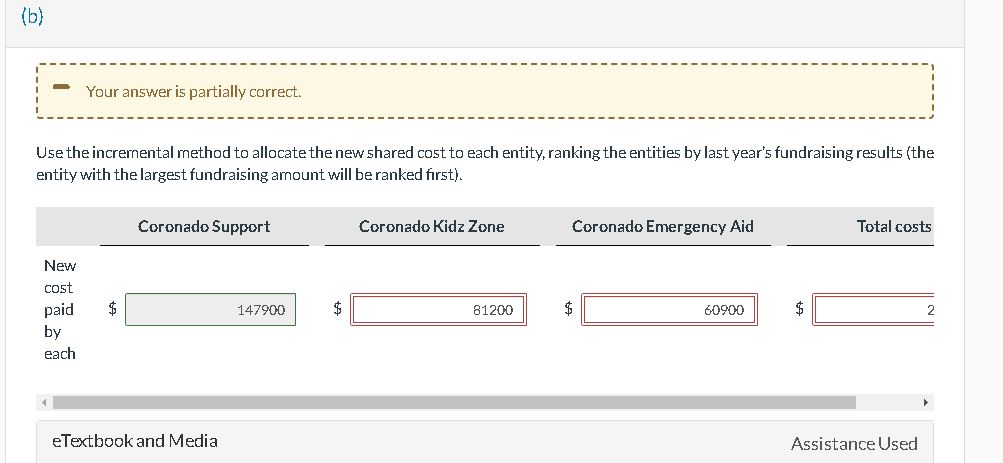 Use the incremental method to allocate the new shared | Chegg.com