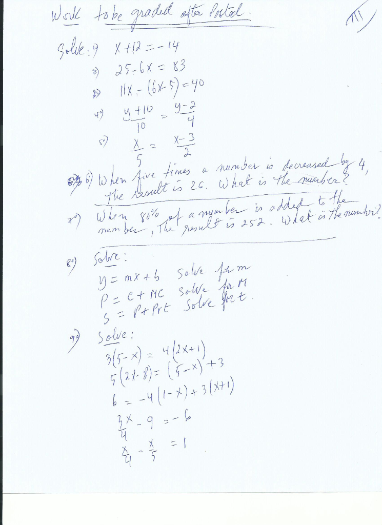 Solved 711 The result is 26. What is the number? Will to be