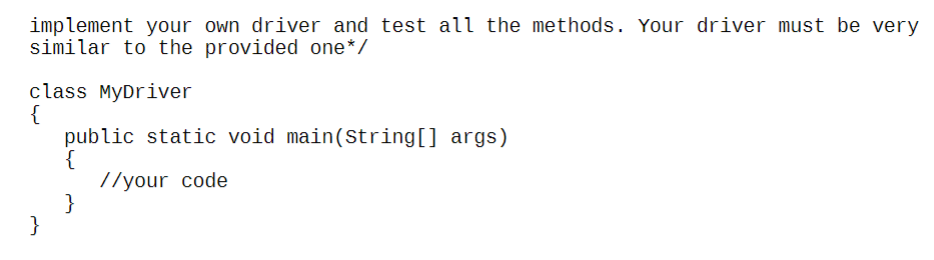 Solved Follow the instructions and write the code. IMPORTANT | Chegg.com