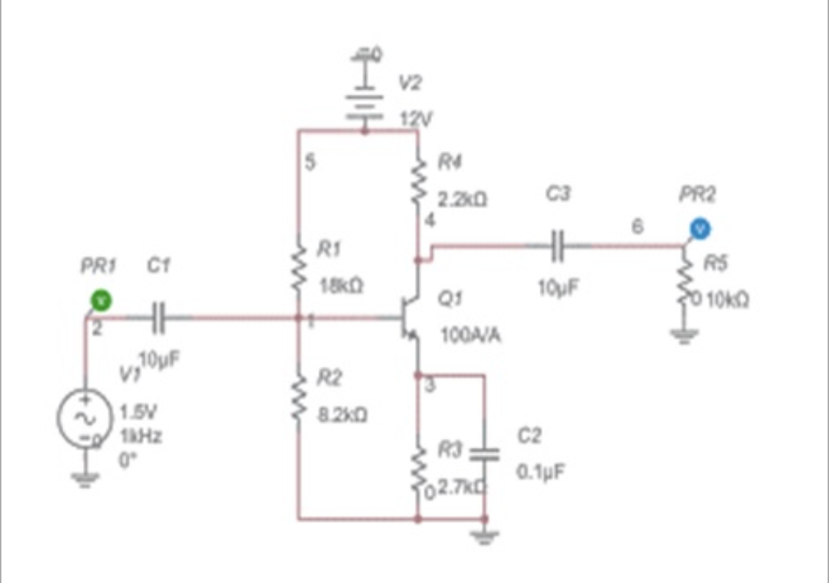 Solved For a common emitter amplifier shown (beta=100),