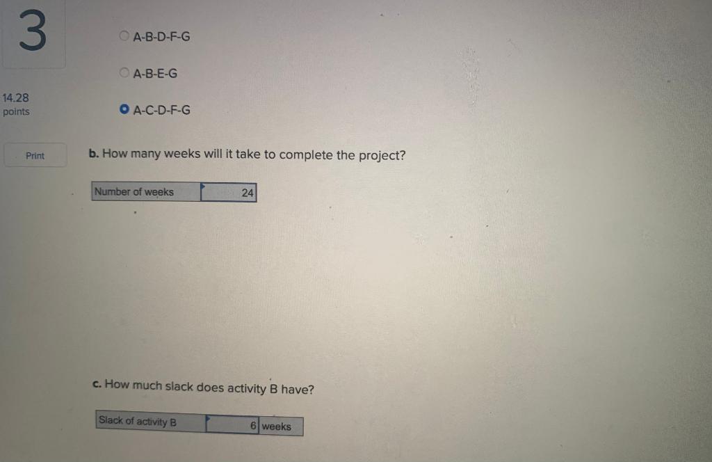 Solved 3 Problem 5-7 (Algo) 14.28 points The following | Chegg.com