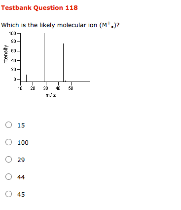 Testbank Question 118 Which Is The Likely Molecular Chegg 