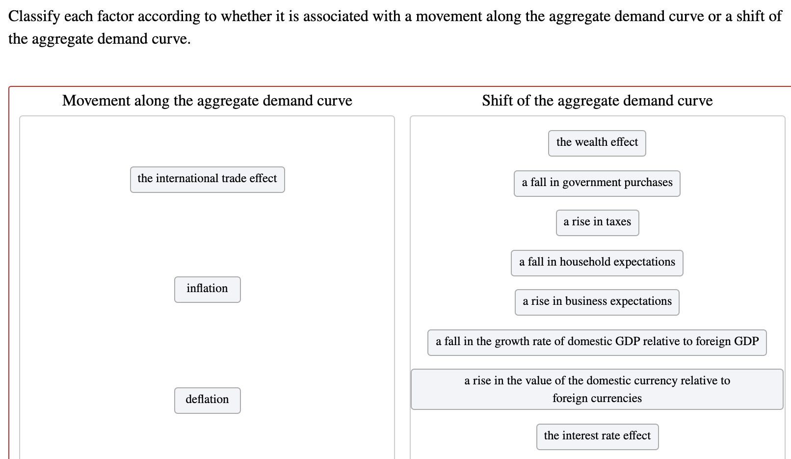 Solved Classify each factor according to whether it is | Chegg.com