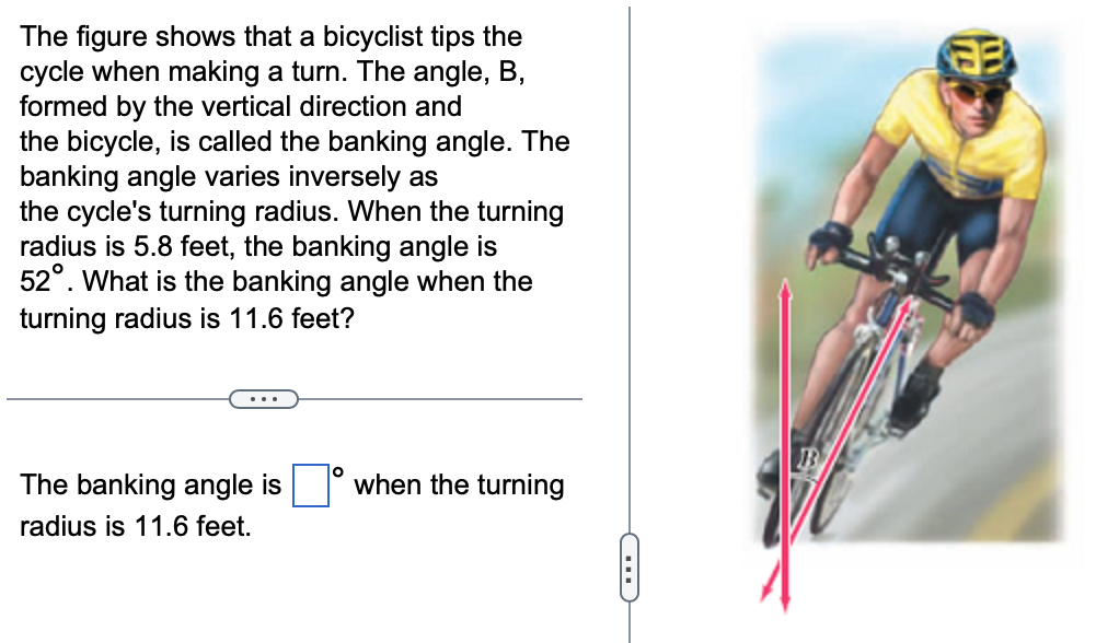 Solved The Figure Shows That A Bicyclist Tips The Cycle When | Chegg.com