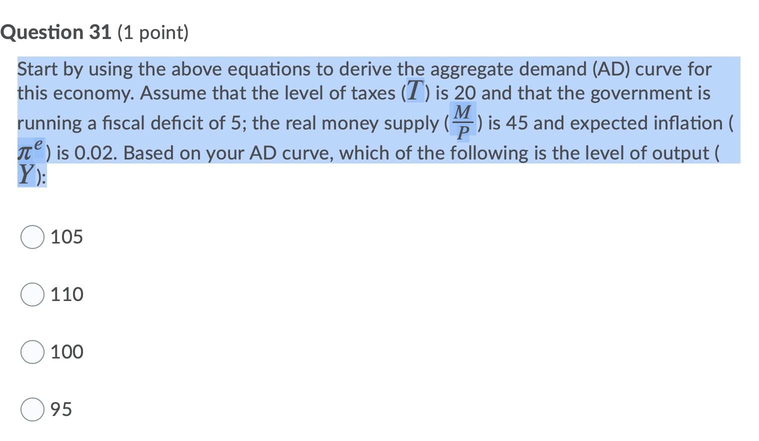 Solved D: The IS-LM model in a closed economy Below are the | Chegg.com