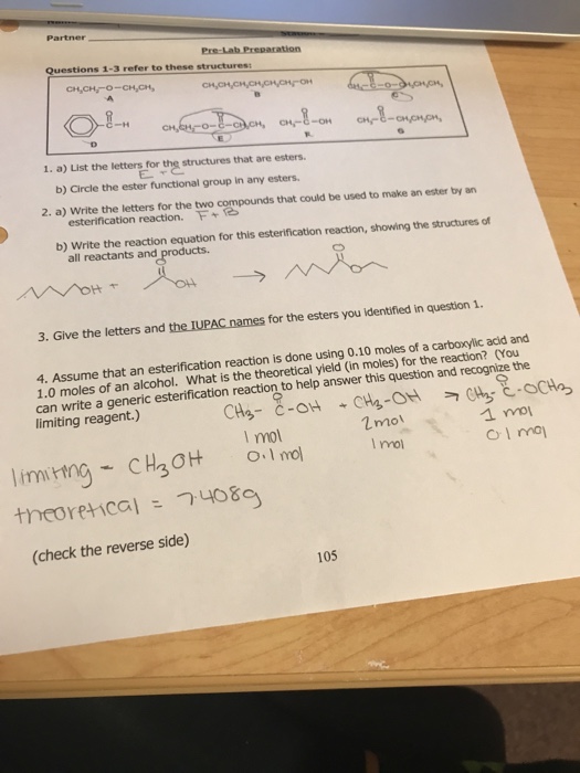 Solved 5. A student completes the reaction described in | Chegg.com
