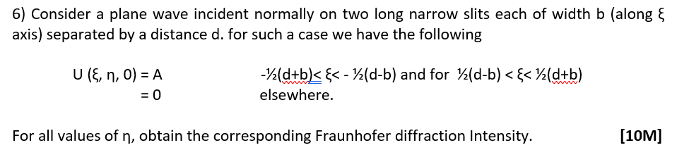 Solved 6) Consider a plane wave incident normally on two | Chegg.com