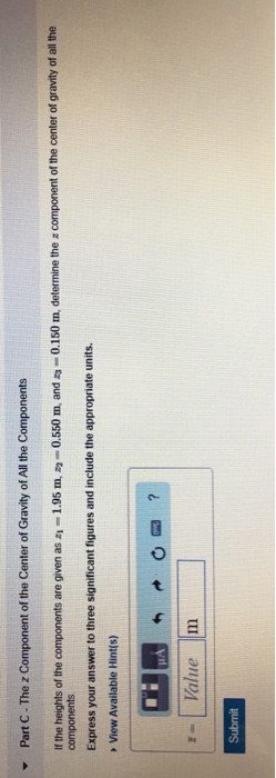 Solved Learning Goal: To determine the center of gravity of | Chegg.com