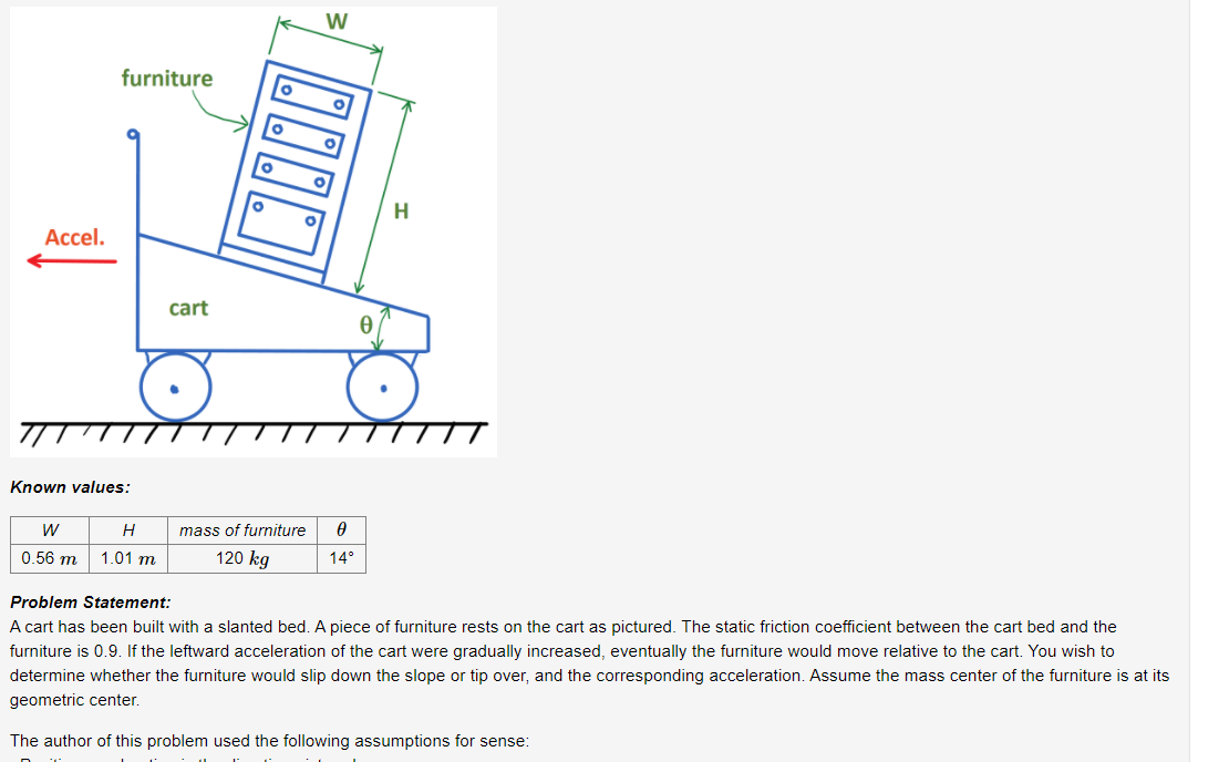 Solved For this section assume the cart would slip before | Chegg.com