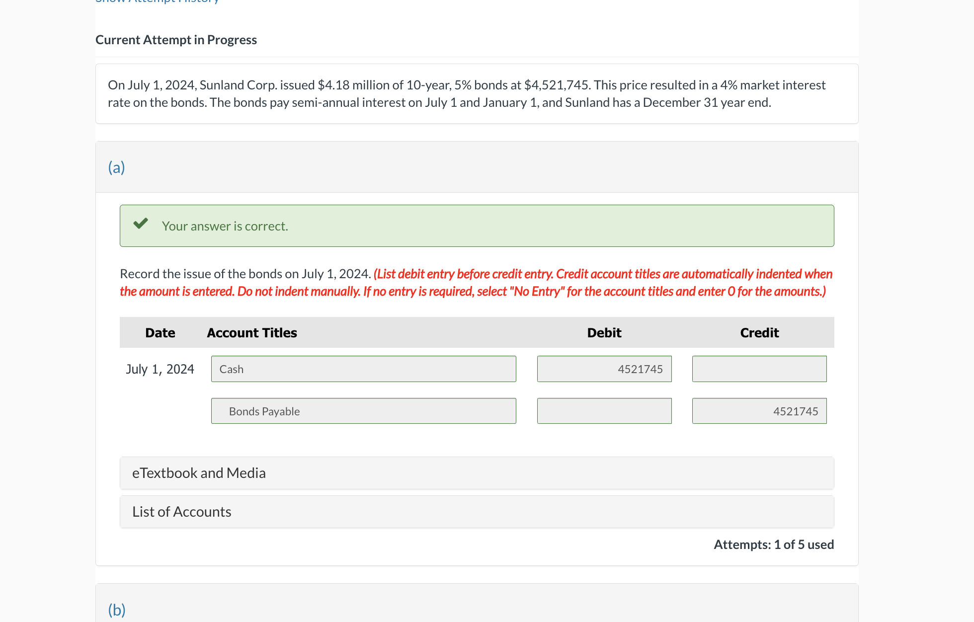 Solved On July 1 2024 Sunland Corp Issued 4 18 Million Chegg Com   PhpEFwsqq