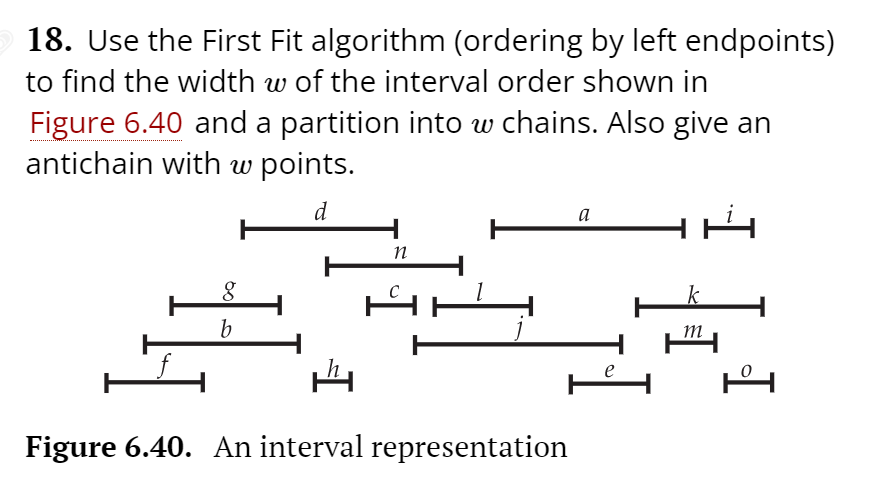 w 18. Use the First Fit algorithm (ordering by left | Chegg.com