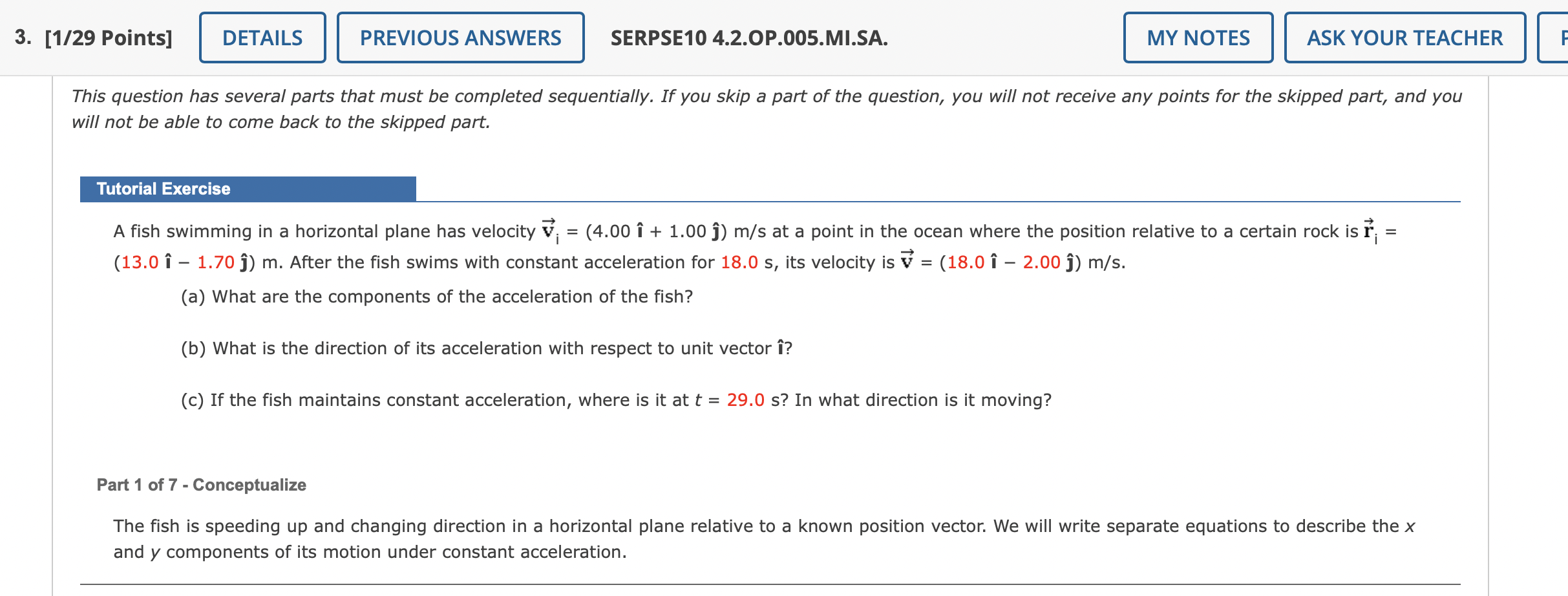 Solved 3. [1/29 Points] DETAILS PREVIOUS ANSWERS Tutorial | Chegg.com
