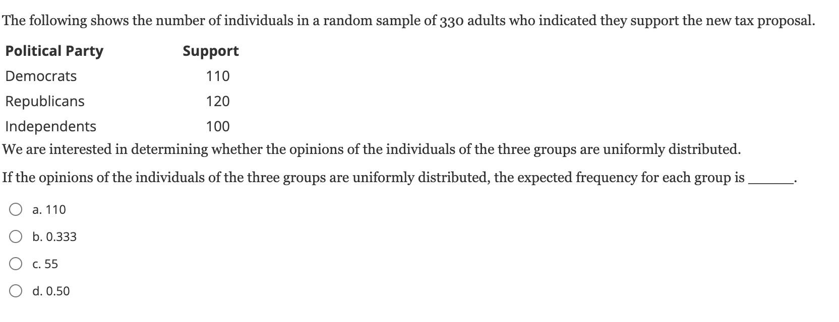 Solved The Following Shows The Number Of Individuals In A Chegg