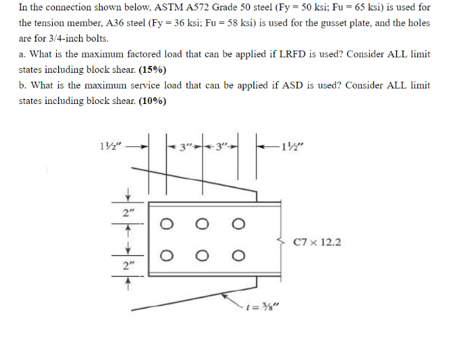 solved-in-the-connection-shown-below-astm-a572-grade-50-chegg