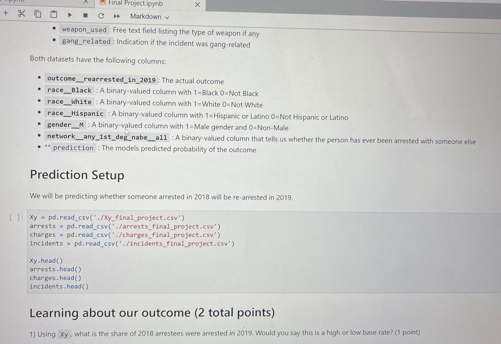 . Python + XD Markdown arrests = pd. | Chegg.com
