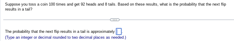 Suppose You Toss A Coin 100 Times And Get 92 Heads 