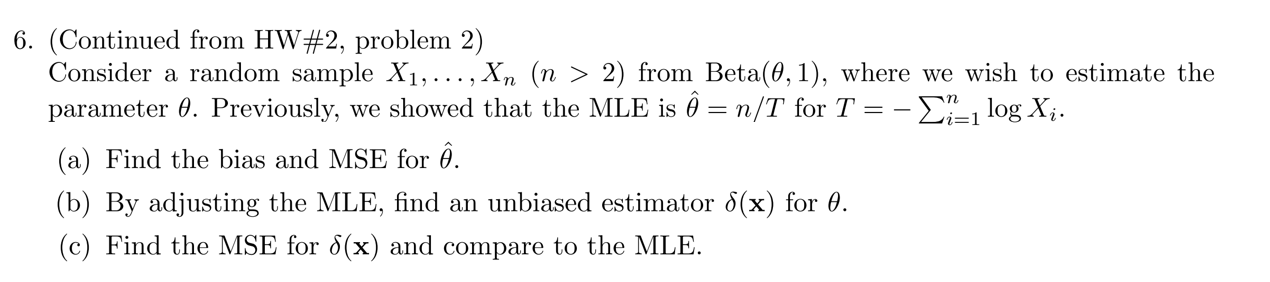 Solved (Continued from HW#2, problem 2) Consider a random | Chegg.com