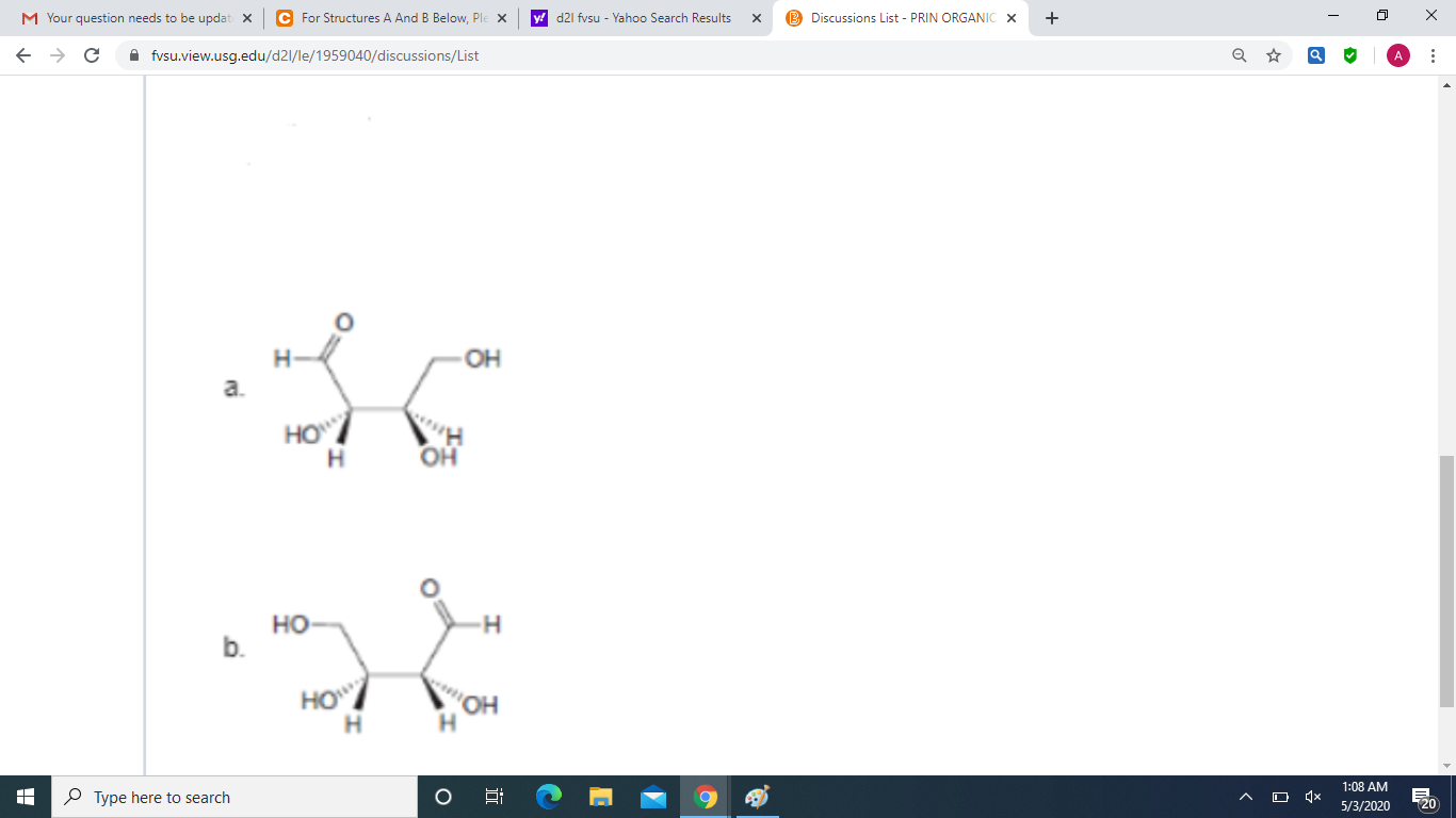 Solved For structures A and B below, please explain in | Chegg.com