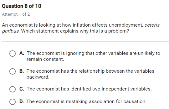 Solved Question 8 Of 10 Attempt 1 Of 2 An Economist Is | Chegg.com