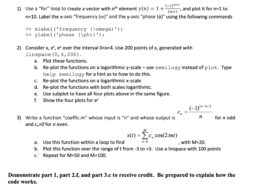Solved MATLAB. Please help with this MATLAB problem. I am | Chegg.com