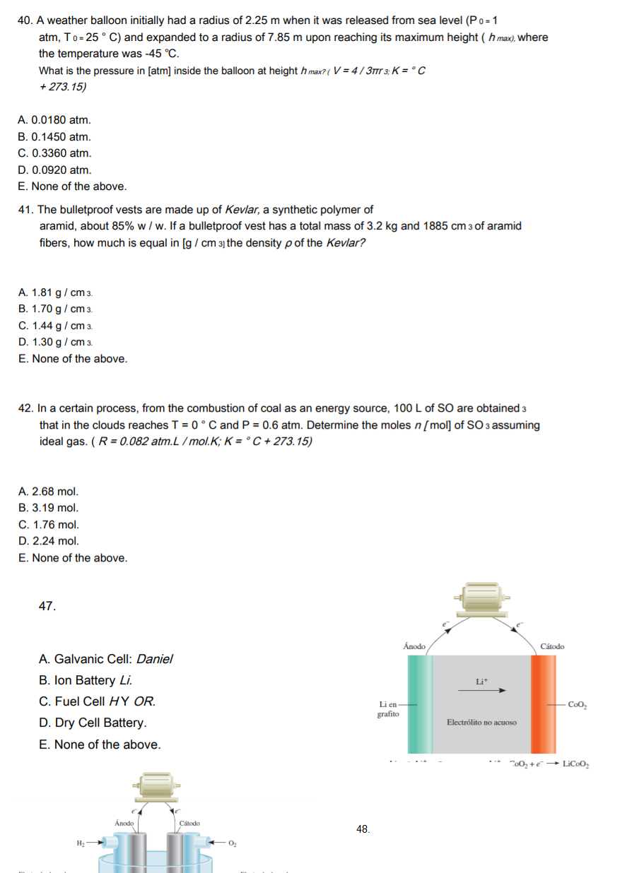 Solved 40 A Weather Balloon Initially Had A Radius Of 2 Chegg Com