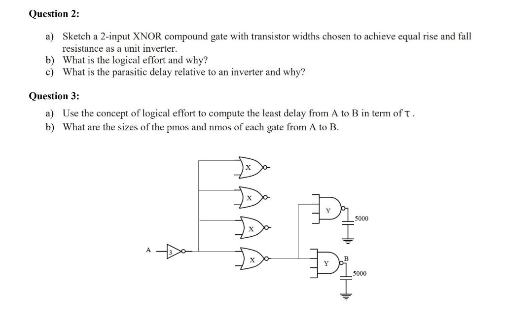 Solved Question 1 111. a) Sketch CMOS compound gate Y=