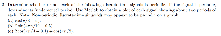 Solved 3. Determine whether or not each of the following | Chegg.com