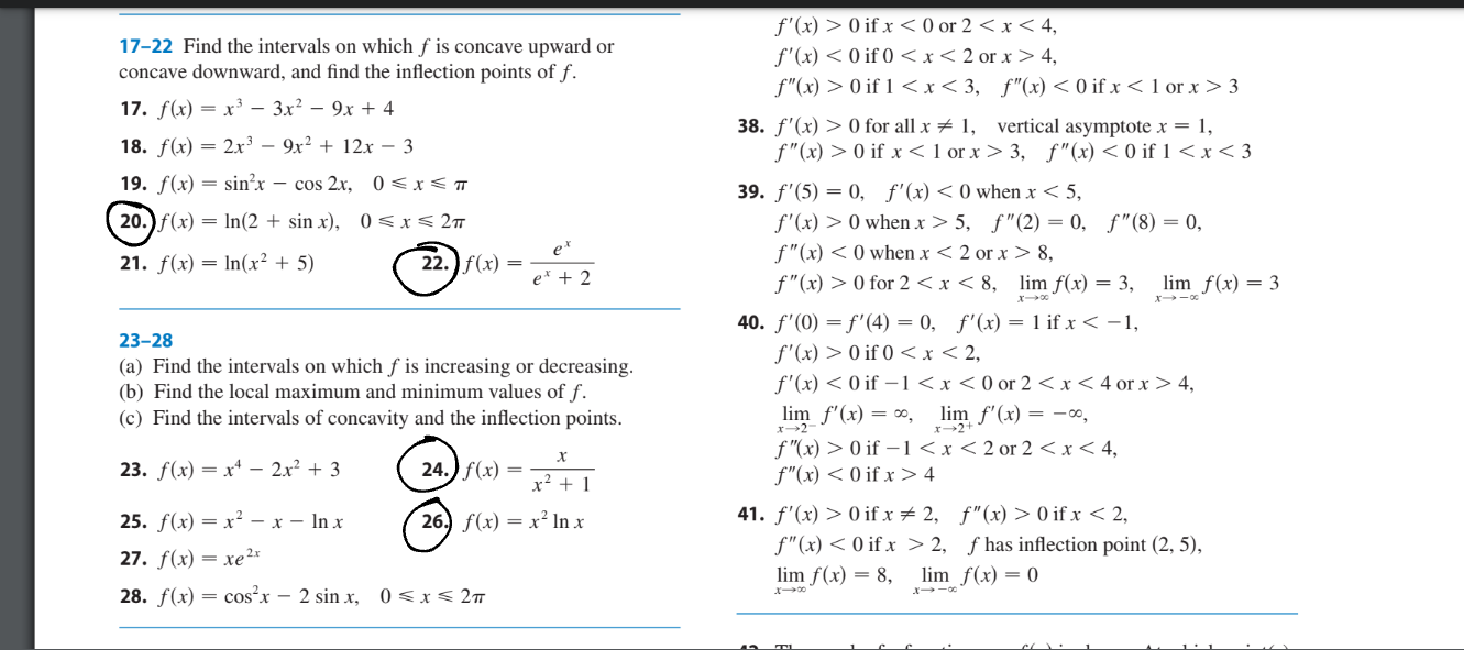 Solved Find the intervals on which f is concave upward or | Chegg.com