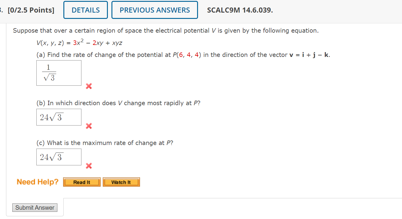 Solved Suppose that over a certain region of space the