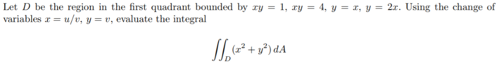 Solved Let D be the region in the first quadrant bounded by | Chegg.com