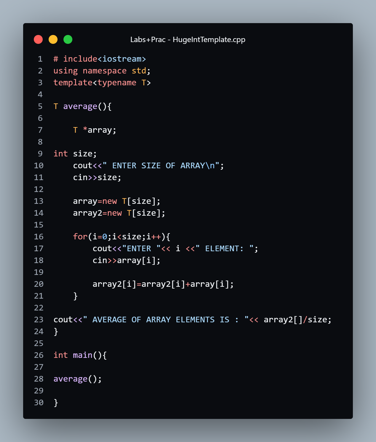 Solved Correct the logic/syntax error in the code without | Chegg.com