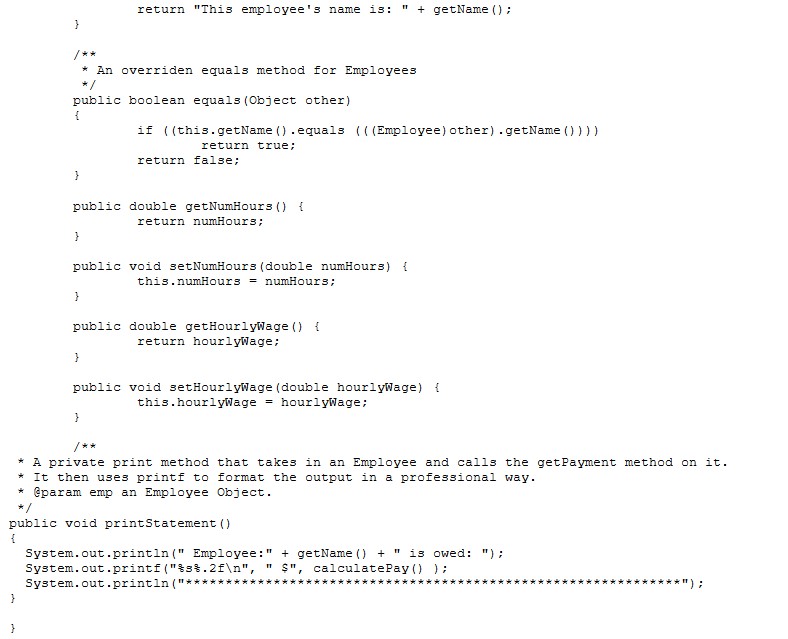 Solved Credit/Necessary Information Take the Payroll project | Chegg.com