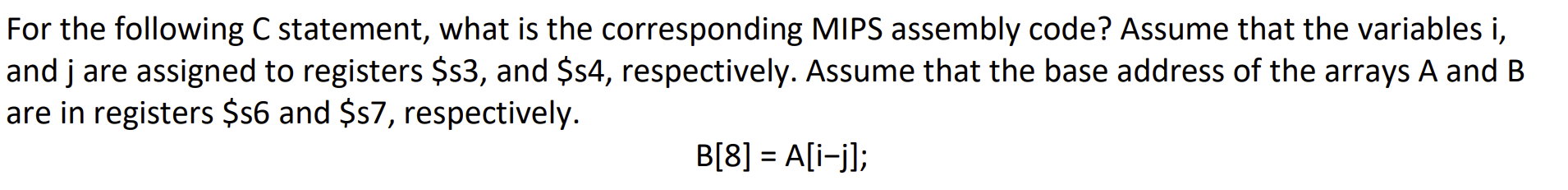 Solved For the following C statement, what is the | Chegg.com