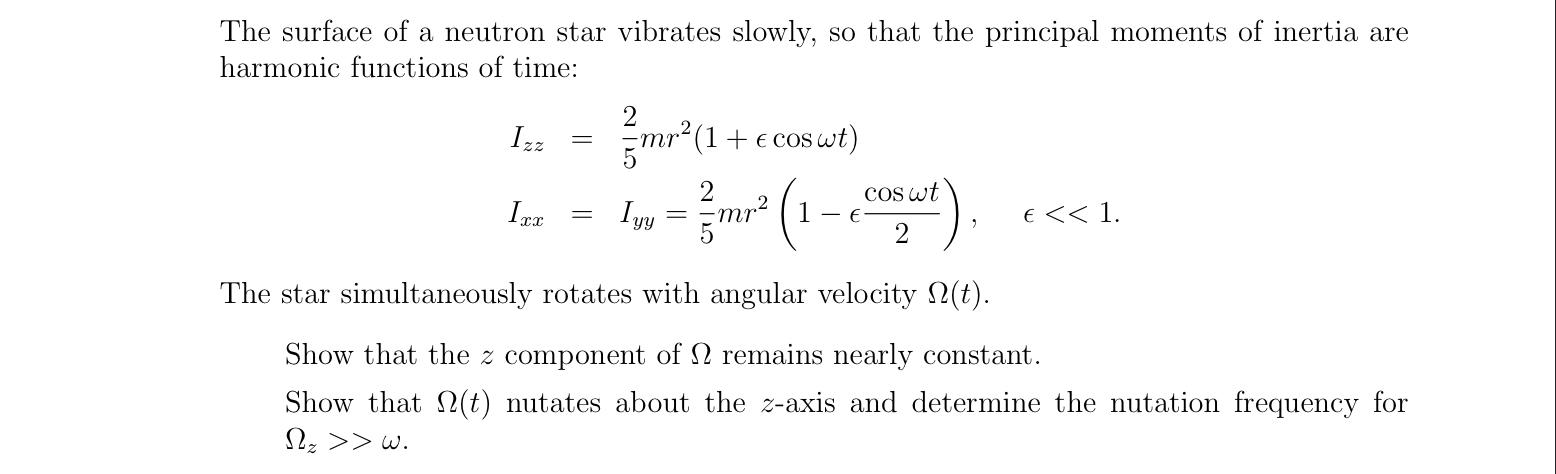 Solved The surface of a neutron star vibrates slowly, so | Chegg.com