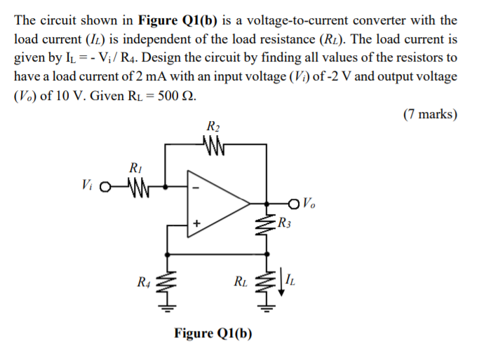 Solved The Circuit Shown In Figure Q1(b) Is A | Chegg.com