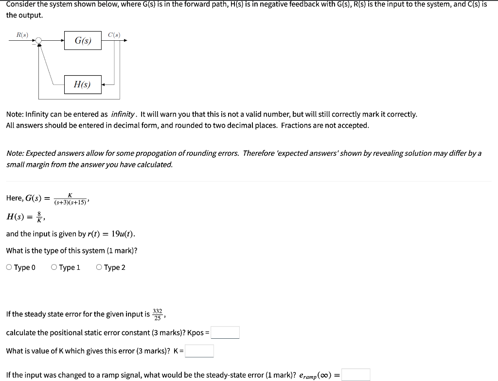 Solved Consider the system shown below, where G(s) is in the | Chegg.com