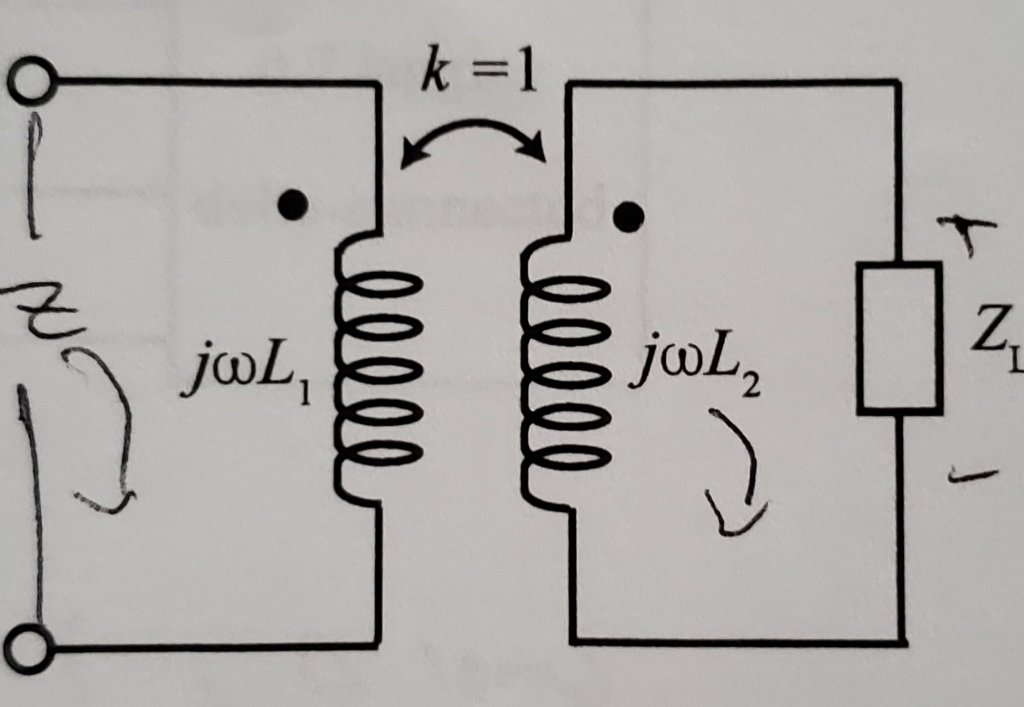 Solved For the coupled inductor network (a flyback
