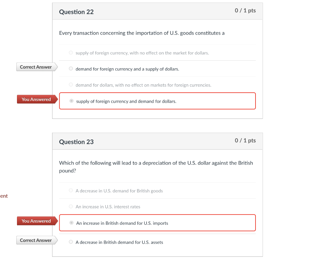 Solved Question 22 0/1 pts Every transaction concerning the | Chegg.com