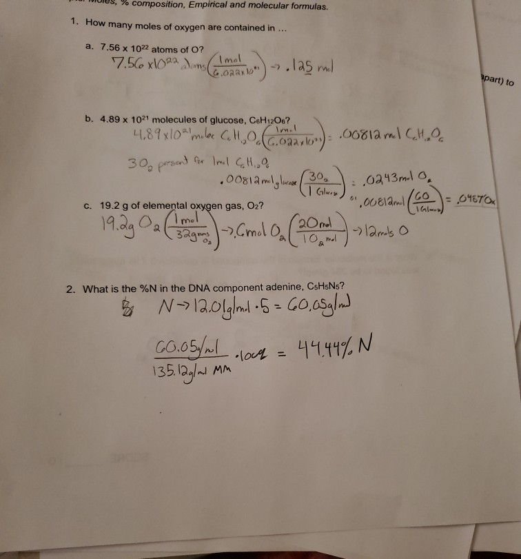 Solved Wulus Composition Empirical And Molecular Form Chegg Com